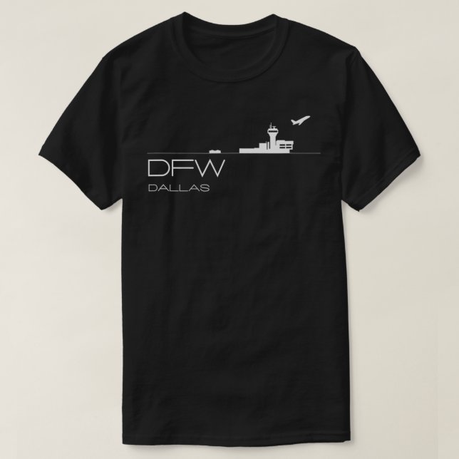 Dallas Forth Worth Airport Code Souvenir Geschenk  T-Shirt (Design vorne)
