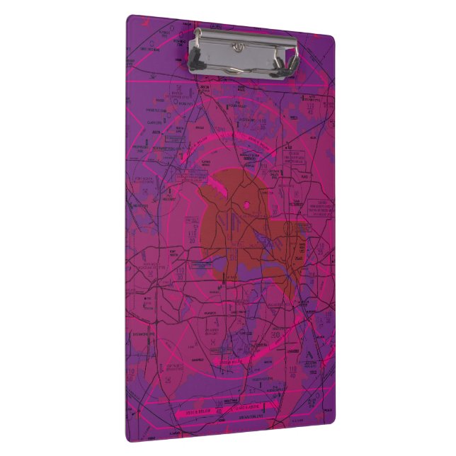 Dallas Ft. Worth Flyway Chart Klemmbrett (Rechts)