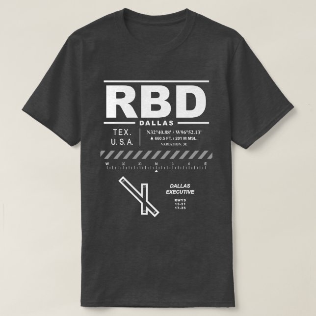 Dallas Führungskraft Airport RBD T - Shirt (Design vorne)