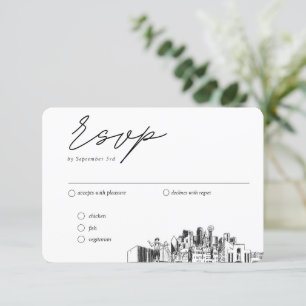 Dallas Hochzeit traditionelle UAWG Optionen Begleitkarte