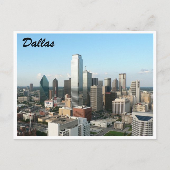 Dallas Innenstadt Postkarte (Vorderseite)