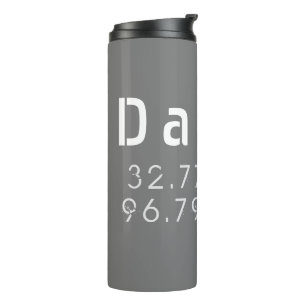 Dallas Latitude Longitude Thermosbecher