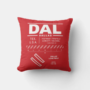Dallas Love Field Flughafen DAL Kissen