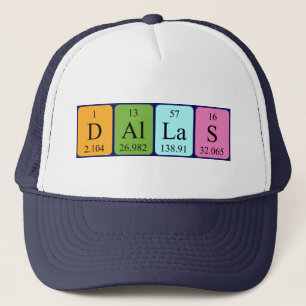 Dallas periodischer Tabellenname Truckerkappe