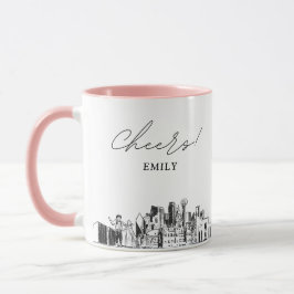 Dallas Personalisierte Hochzeitscoffee Tasse