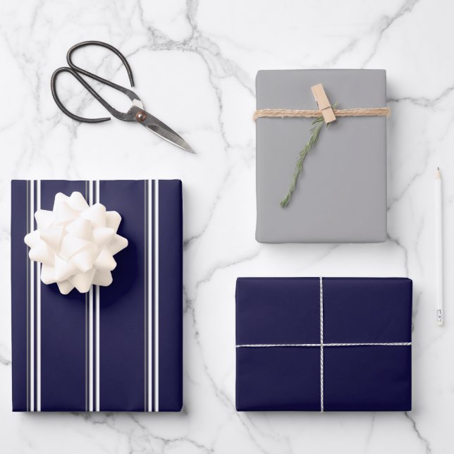 Dallas Pinstripe Spirit 1 Geschenkpapier Set (Vorderseite)