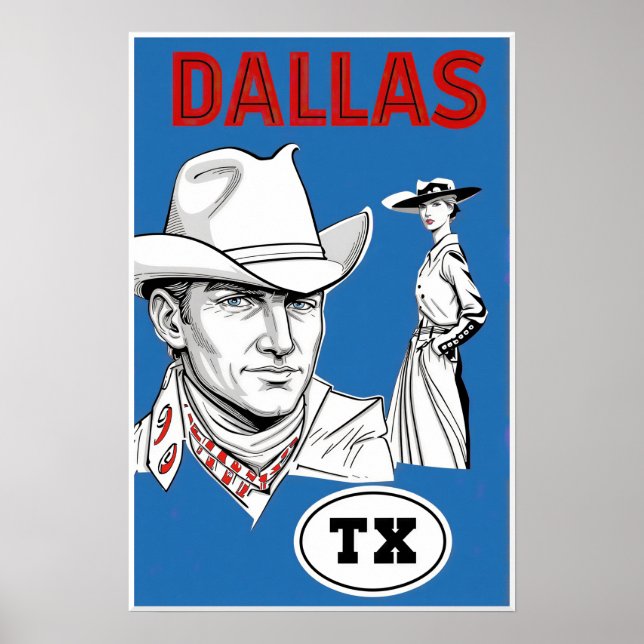 Dallas-Plakat Poster (Vorne)