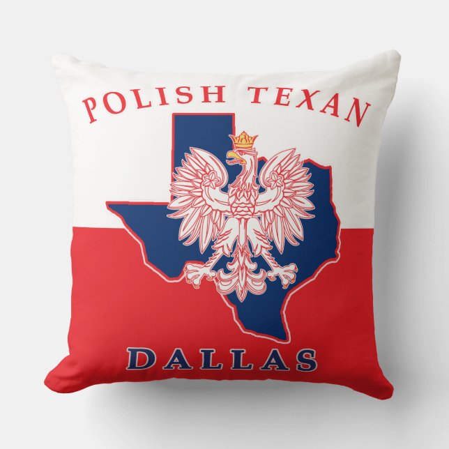 Dallas Polnisch Texan Kissen (Vorderseite)