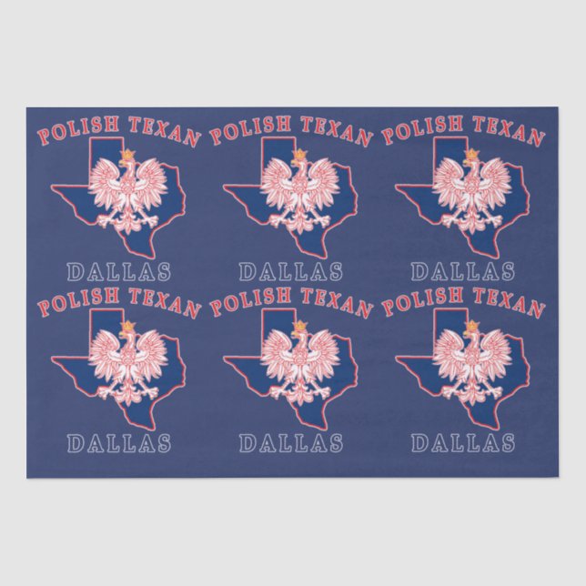 Dallas Polnisch Texan Seidenpapier (Vorderseite)