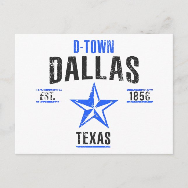 Dallas Postkarte (Vorderseite)