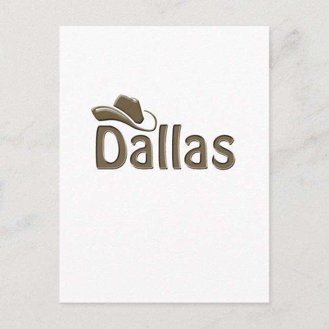 Dallas Postkarte (Vorderseite)