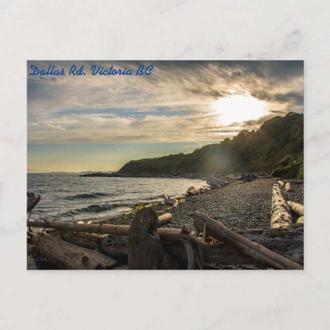Dallas Rd Victoria BC Postcard Postkarte (Vorderseite)