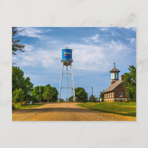 Dallas, SD Water Tower & Museum Postkarte