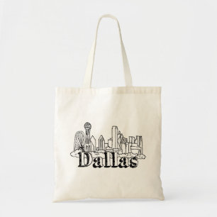 Dallas Skyline Art Design Dallas Skyline Design Tragetasche
