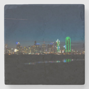 Dallas Skyline Dawn Pano Steinuntersetzer