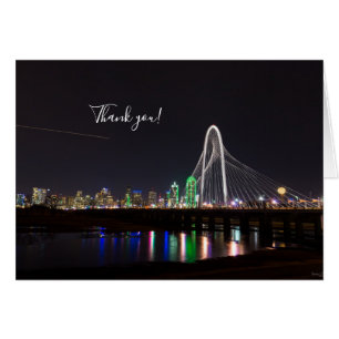 Dallas Skyline Hunt Danke Karte