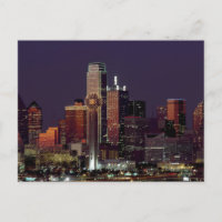 Dallas Skyline in der Nacht