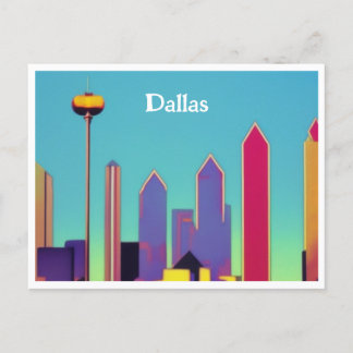 Dallas Skyline Postcard Postkarte