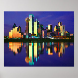 Dallas Skyline Poster