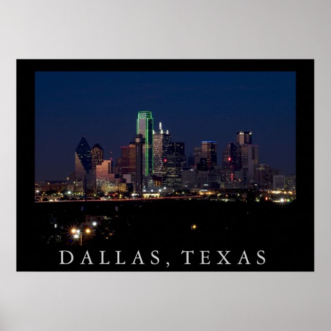 Dallas Skyline Poster (Vorne)