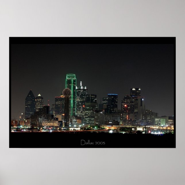Dallas Skyline Poster (Vorne)