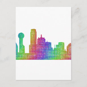 Dallas Skyline Postkarte