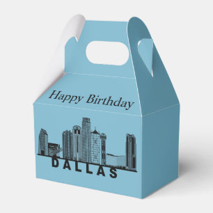 Dallas Skyline Silhouette Geschenkschachtel