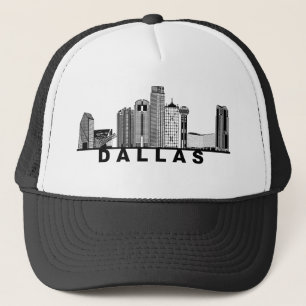 Dallas Skyline Silhouette  Truckerkappe