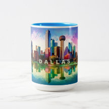 Dallas Skyline Städtische Tasse