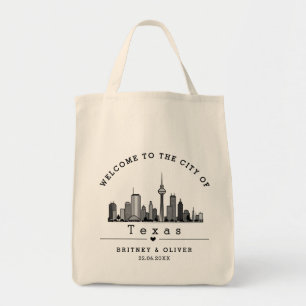 Dallas Skyline-Tasche – Individuelles Hochzeitsges Tragetasche