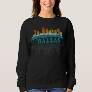 Dallas Skyline Texas X Vintag Pride Retro Sweatshirt