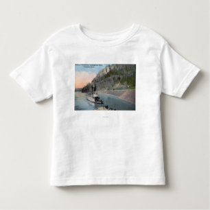 Dallas-Stadt-Dampfer auf Columbia River Kleinkind T-shirt