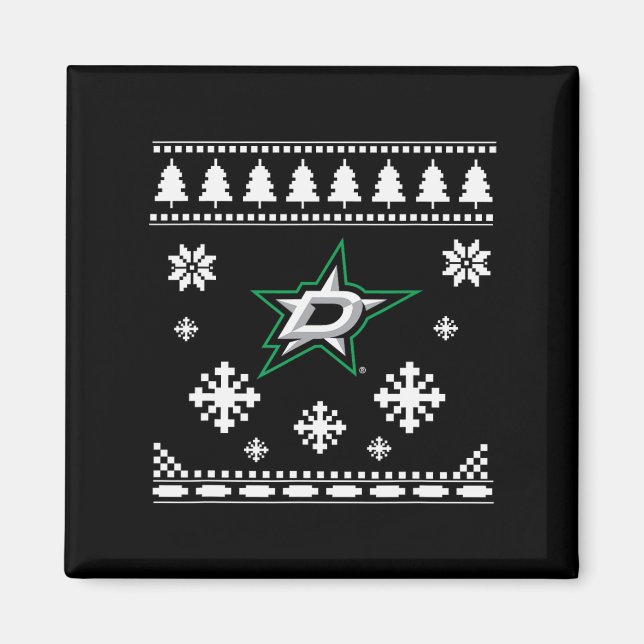 Dallas Stars Ugly Christmas Sweater Holidaze Magnet (Vorne)