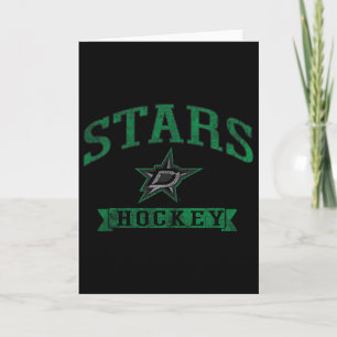 Dallas Stars Vintage Hockey Weiß Offiziell Lizenzi Karte
