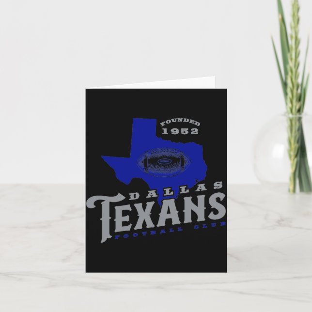 Dallas Texans  Karte (Vorderseite)