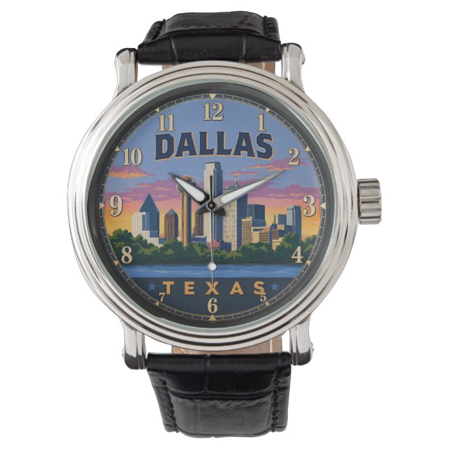Dallas Texas  Armbanduhr (Vorderseite)