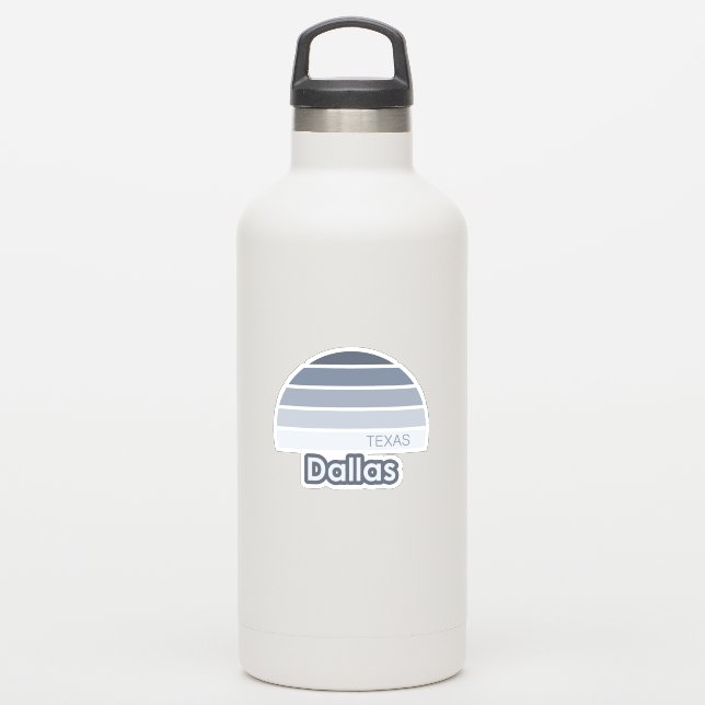 Dallas Texas Aufkleber (Wassserflasche)