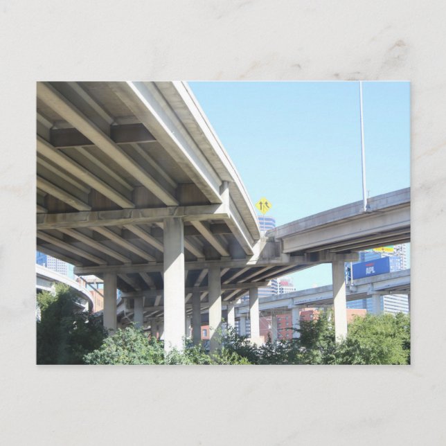 Dallas Texas Bridge # 3 Postkarte (Vorderseite)