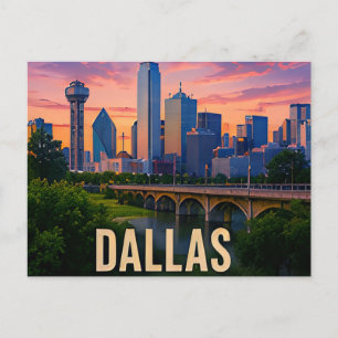 Dallas Texas Brücken Reise Geschenk Postkarte