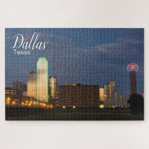 Dallas Texas City Skyline Jigsaw Puzzle