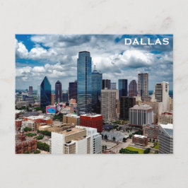 Dallas Texas City Skyline Travel Foto Postkarte