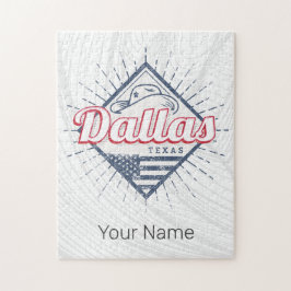 Dallas Texas City United Staaten Vintag USA Puzzle