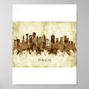 Dallas Texas Cityscape Poster