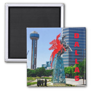 Dallas Texas Downtown Sehenswürdigkeiten Magnet