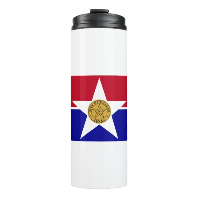 Dallas Texas Flag Thermosbecher (Vorderseite)