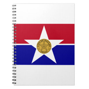 Dallas Texas Flagge Notizblock