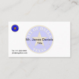 Dallas Texas Great Siegel Visitenkarte