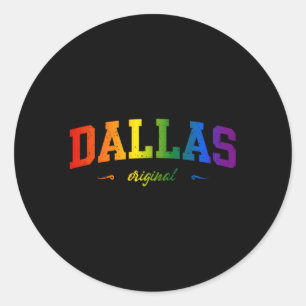 Dallas Texas Lgbtqai Runder Aufkleber