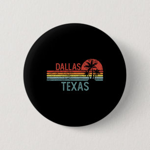 Dallas Texas Lustig Usa Stadt Trip Zu Hause Wurzel Button