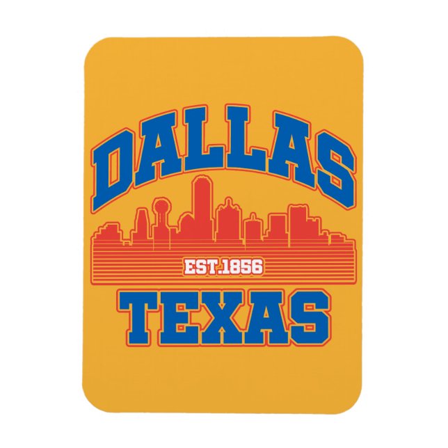 Dallas, Texas Magnet (Vertikal)